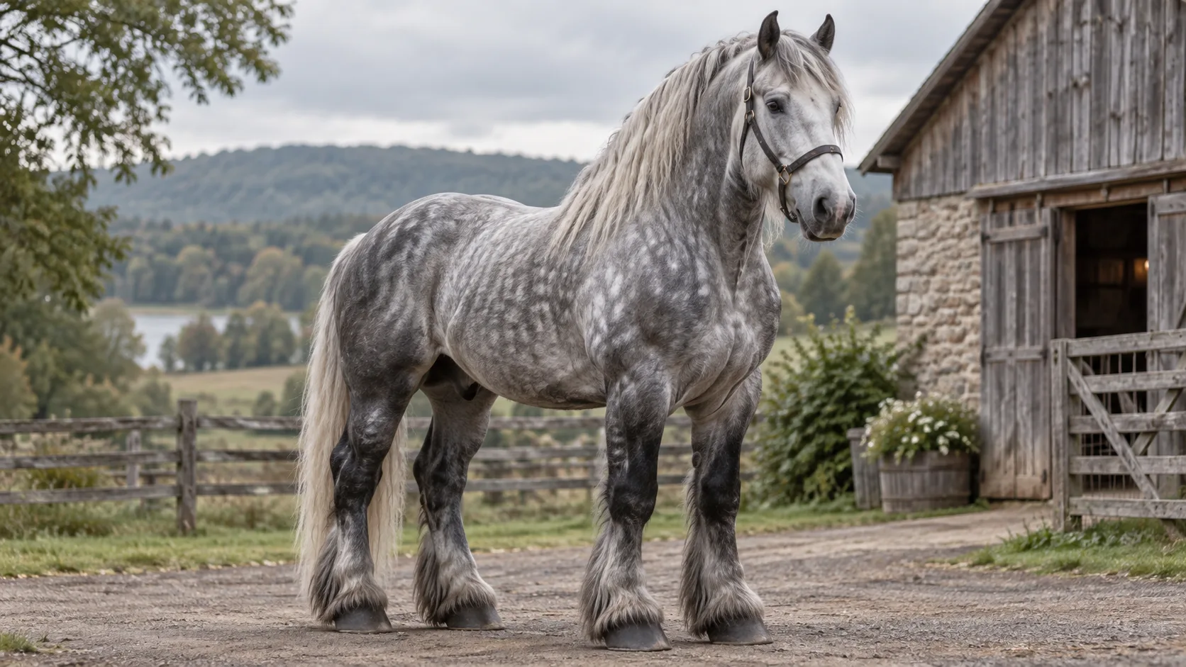 Caballo percherón: el gigante de tiro